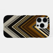 Coque iPhone 16 Pro Triangles modernes abstraits et initiales personna (Verso Horizontal)
