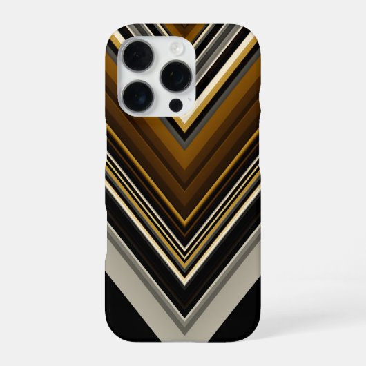 Coque iPhone 16 Pro Triangles modernes abstraits et initiales personna (Verso)
