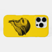 Coque iPhone 16 Pro Troll en noir et jaune (Verso Horizontal)