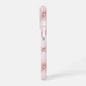 Coque iPhone 16 Pro Tubes en or rose Brown Bow (Côté gauche)