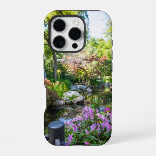 Coque iPhone 16 Pro un beau paysage printanier dans le jardin (Verso)