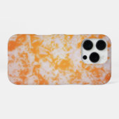Coque iPhone 16 Pro Une texture grunge orange (Verso Horizontal)