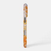 Coque iPhone 16 Pro Une texture grunge orange (Côté droit)
