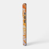Coque iPhone 16 Pro Une texture grunge orange (Côté gauche)