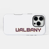 Coque iPhone 16 Pro Université de Albany Wordmark (Verso Horizontal)