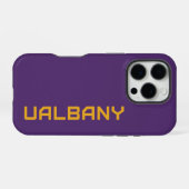 Coque iPhone 16 Pro Université de Albany Wordmark (Verso Horizontal)