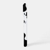 Coque iPhone 16 Pro Vache noire et blanche (Côté gauche)