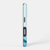 Coque iPhone 16 Pro Vagues abstraites de l'océan bleu (Côté droit)