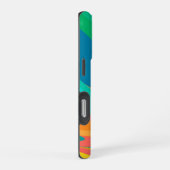 Coque iPhone 16 Pro Vagues de couleurs qui s'écrasent (Côté droit)