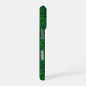 Coque iPhone 16 Pro Vert, confetti, parties scintillant (Côté droit)