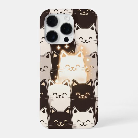 Coque iPhone 16 Pro Vibes de Chat Mignon (Verso)