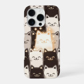 Coque iPhone 16 Pro Vibes de chat mignonnes (Verso)