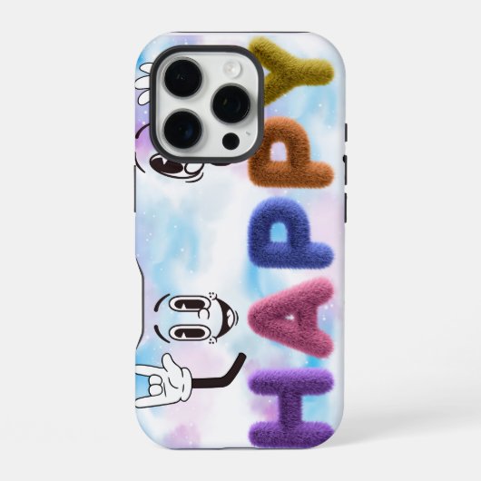 Coque iPhone 16 Pro Vibes Heureuses (Verso)