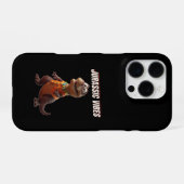 Coque iPhone 16 Pro Vibrations Jurassiques (Verso Horizontal)