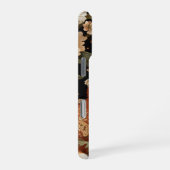 Coque iPhone 16 Pro Visage brodé adorable Fox & Flowers (Côté droit)