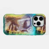 Coque iPhone 16 Pro visage de Bouddha (Verso Horizontal)