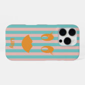 Coque iPhone 16 Pro Visage Sourire Féminin Rétro (Verso Horizontal)