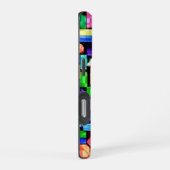 Coque iPhone 16 Pro Vivid Geometric Flow (Côté droit)