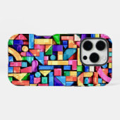 Coque iPhone 16 Pro Vivid Geometric Flow (Verso Horizontal)
