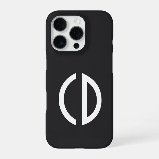Coque iPhone 16 Pro ! Vos idées de monogramme Simply 1 (Verso)
