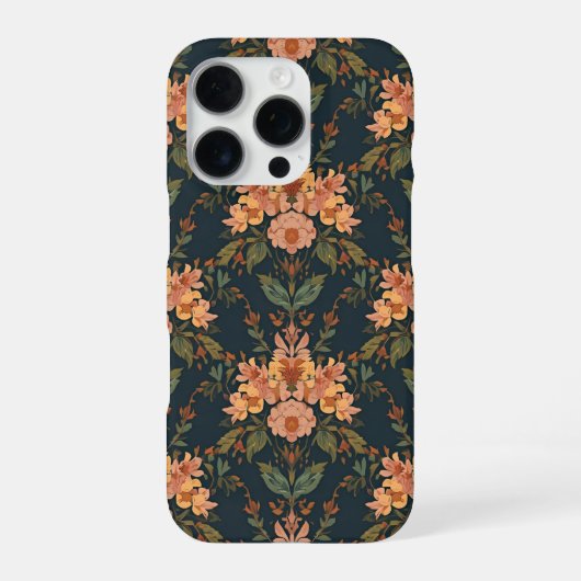 Coque iPhone 16 Pro William Morris Antique Honeysuckle Floral Pattern (Verso)