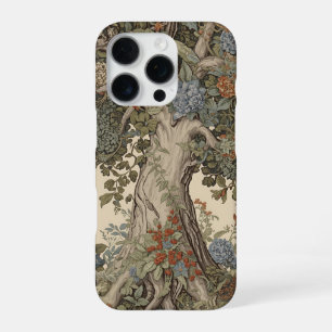 Coque iPhone 16 Pro William Morris Arbre de Vie Vintage Préraphaélite