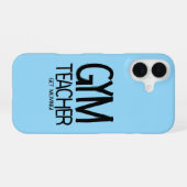Coque iPhone 16 Prof de gym Déplacement  (Verso Horizontal)
