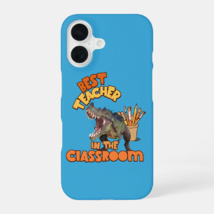 Coque iPhone 16 Professeur d'Art de Dinosaure Amusant Créatif en C