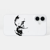 Coque iPhone 16 Profilé dans l'encre (Verso Horizontal)