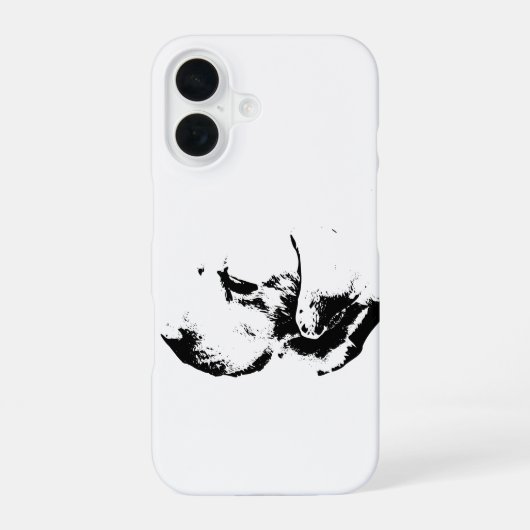 Coque iPhone 16 Profilé dans l'encre (Verso)