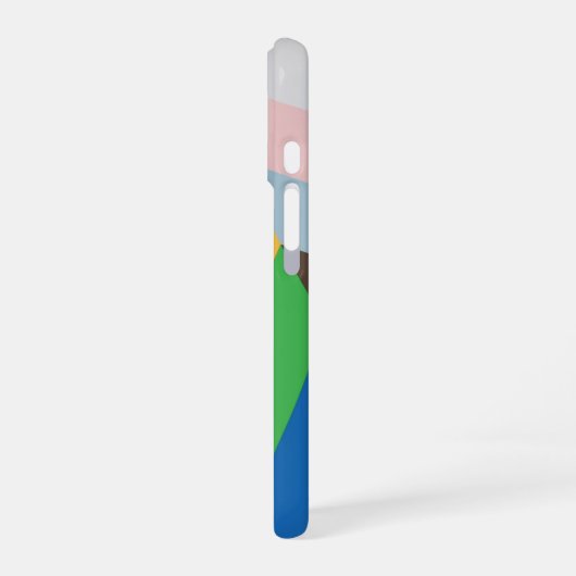 Coque iPhone 16 Progrès de la conception du drapeau de fierté - LG (Côté gauche)