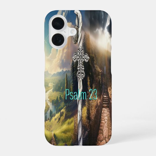Coque iPhone 16 Psaume 23 (Verso)