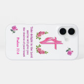 Coque iPhone 16 Psaumes 37:4 (Verso Horizontal)