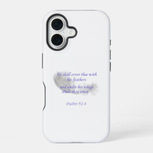 Coque iPhone 16 Psaumes 91:4 Il te couvrira de ses plumes