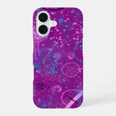 Coque iPhone 16 Purple Abstrait Dreamscape (Verso)