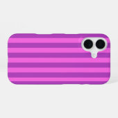 Coque iPhone 16 Purple Two Tone Stripes  (Verso Horizontal)