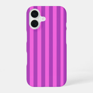 Coque iPhone 16 Purple Two Tone Stripes 