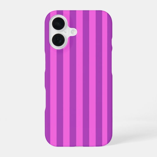 Coque iPhone 16 Purple Two Tone Stripes  (Verso)