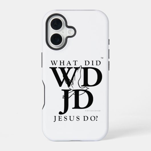 Coque iPhone 16 Qu'A Fait Jésus ? (Verso)