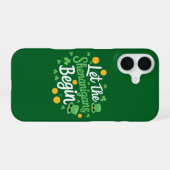 Coque iPhone 16 Que les frasques commencent Drôle de Saint-Patrick (Verso Horizontal)