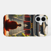 Coque iPhone 16 Quiétude du temple (Verso Horizontal)