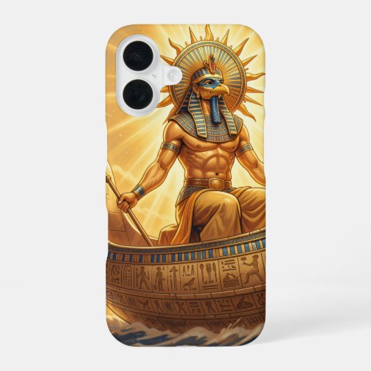 Coque iPhone 16 Râ - Dieu égyptien du Soleil (Verso)
