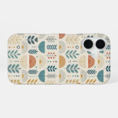Coque iPhone 16 Rainbow Botanical Minimalist (Verso Horizontal)