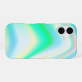 Coque iPhone 16 Rainbow Hologram Girly Luxe élégant chic tendance (Verso Horizontal)