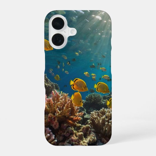 Coque iPhone 16 Rainbow Reef Fish (Verso)
