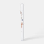 Coque iPhone 16 Rappel doux avec des florales douces (Côté gauche)