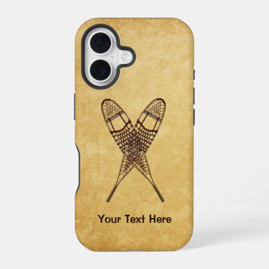 Coque iPhone 16 Raquettes à neige (Verso)