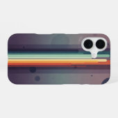 Coque iPhone 16 Rayons cosmiques vintage doux (Verso Horizontal)