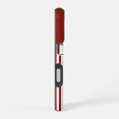 Coque iPhone 16 Rayure rouge de l'Ohio (Côté droit)