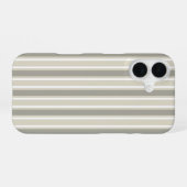 Coque iPhone 16 Rayures bonbons beige (Verso Horizontal)
